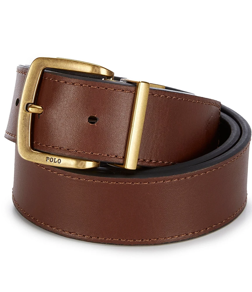 Polo Ralph Lauren Metal Buckle Reversible Leather Belt