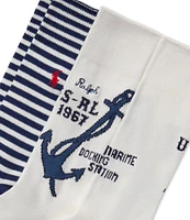 Polo Ralph Lauren RL Anchor 2-Pack Crew Sock