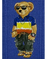 Polo Ralph Lauren Rl Surf Club Bear Crew Socks