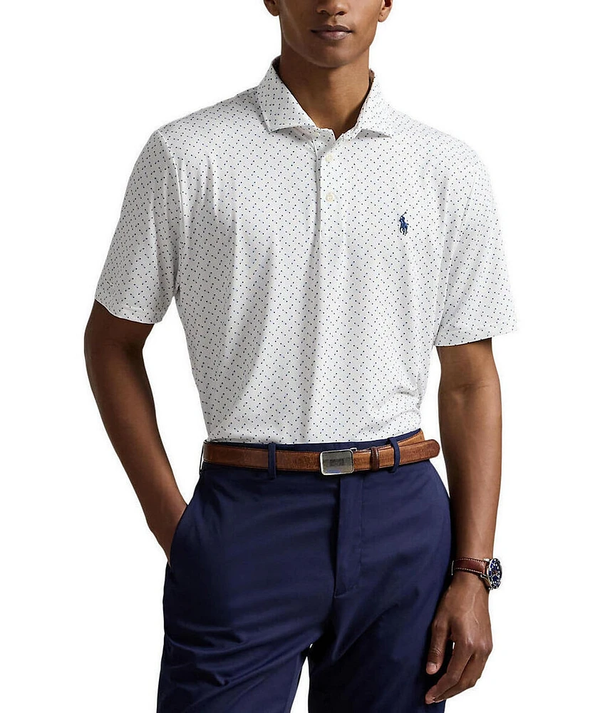 Polo Ralph Lauren RLX Classic Fit Deco Print Performance Stretch Short Sleeve Polo Shirt