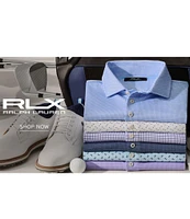 Polo Ralph Lauren RLX Classic Fit Deco Print Performance Stretch Short Sleeve Polo Shirt