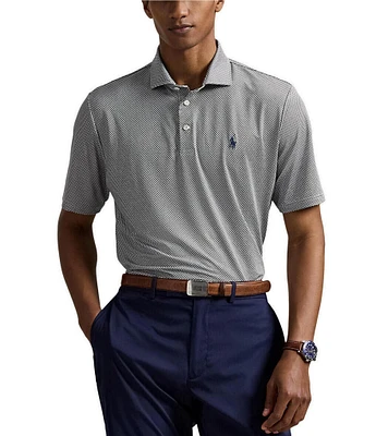 Polo Ralph Lauren RLX Golf Classic Fit Diamond Print Performance Stretch Short Sleeve Polo Shirt