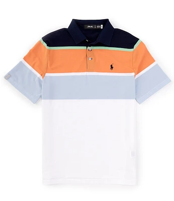 Polo Ralph Lauren RLX Golf Classic Fit Performance Stretch Color Block Short Sleeve Shirt