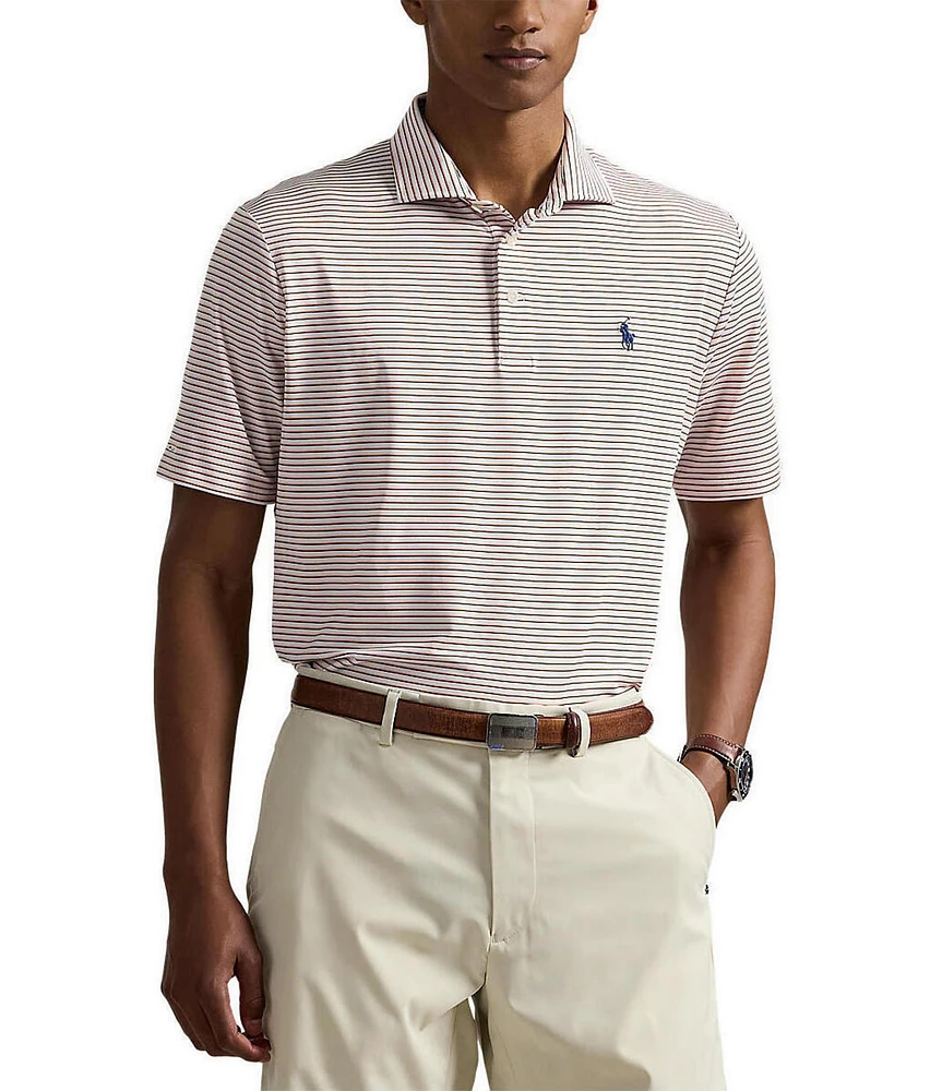 Polo Ralph Lauren RLX Golf Classic Fit Stripe Performance Stretch Short Sleeve Polo Shirt