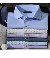 Polo Ralph Lauren RLX Golf Classic Fit Tattersall Performance Stretch Short Sleeve Polo Shirt