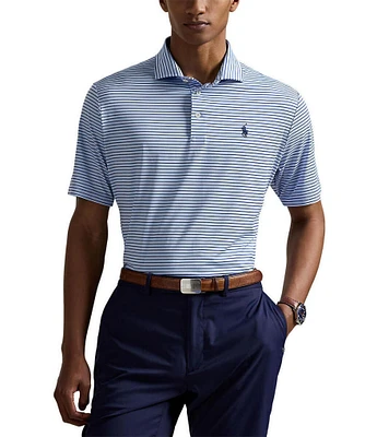 Polo Ralph Lauren RLX Golf Classic Fit Thin Stripe Performance Stretch Short Sleeve Polo Shirt