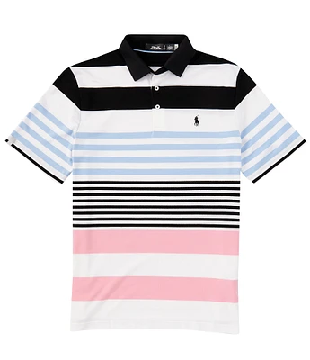 Polo Ralph Lauren RLX Golf Performance Stretch Stripe Pique Short Sleeve Polo Shirt