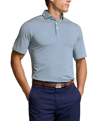 Polo Ralph Lauren RLX Golf Stripe Performance Stretch Short Sleeve Polo Shirt