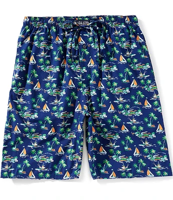 Polo Ralph Lauren Sailboat/Island Print Woven Sleep Shorts