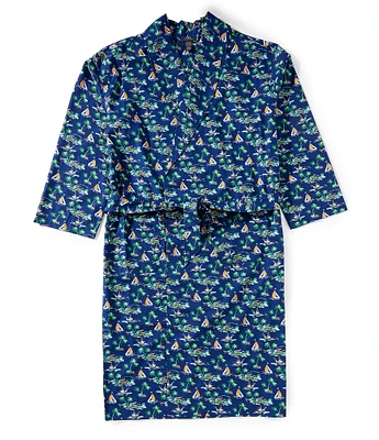 Polo Ralph Lauren Scenic Island Printed Long Sleeve Woven Robe