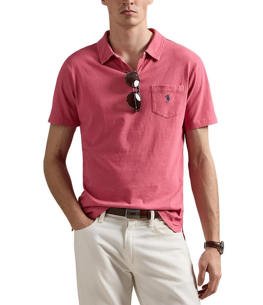 Polo Ralph Lauren Short Sleeve Linen-Blend Jersey Polo Shirt