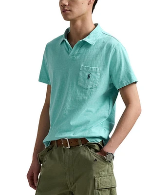 Polo Ralph Lauren Short Sleeve Linen-Blend Jersey Polo Shirt