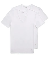 Polo Ralph Lauren Short Sleeve Perfect Flex V-Neck Undershirts 2-Pack