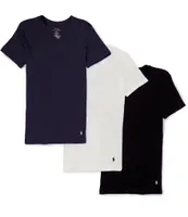 Polo Ralph Lauren Slim Fit Assorted V-Neck Undershirt T-Shirts 3-Pack