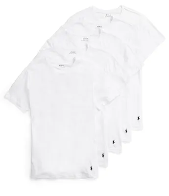 Polo Ralph Lauren Slim Fit Cotton Undershirt 5-Pack