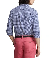 Polo Ralph Lauren Slim-Fit Gingham Stretch Long-Sleeve Woven Shirt