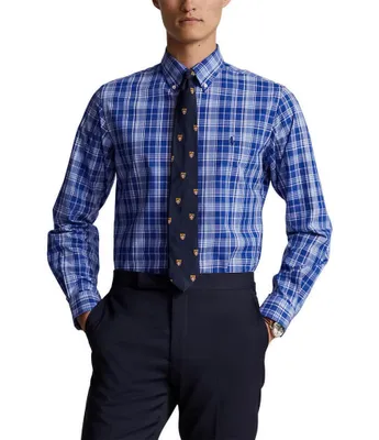 Polo Ralph Lauren Slim Fit Gingham Stretch Poplin Shirt