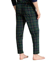 Polo Ralph Lauren Slim Fit Plaid Plush Velour Pajama Pants