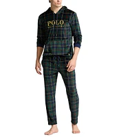 Polo Ralph Lauren Slim Fit Plaid Plush Velour Pajama Pants