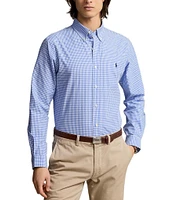 Polo Ralph Lauren Slim-Fit Stretch Checked Poplin Long Sleeve Woven Shirt