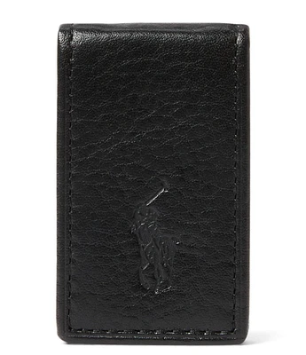 Polo Ralph Lauren Slim Pebbled Leather Money Clip