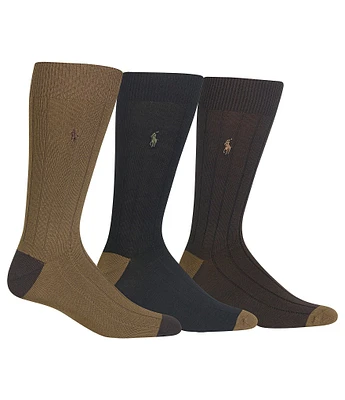 Polo Ralph Lauren Soft Touch Dress Socks Assorted 3-Pack