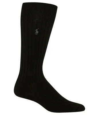 Polo Ralph Lauren Solid Cotton Rib Crew Socks