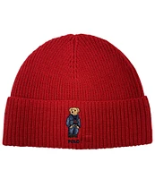 Polo Ralph Lauren Solid Denim Bear Beanie