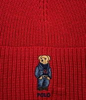 Polo Ralph Lauren Solid Denim Bear Beanie