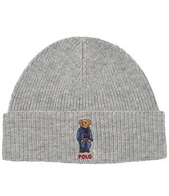 Polo Ralph Lauren Solid Denim Bear Beanie