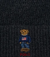 Polo Ralph Lauren Solid Flag Bear Beanie