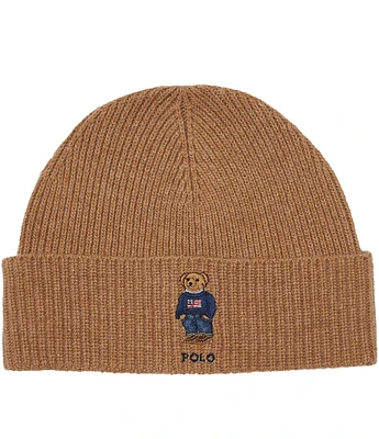 Polo Ralph Lauren Solid Flag Bear Beanie