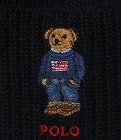 Polo Ralph Lauren Solid Flag Bear Beanie