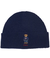 Polo Ralph Lauren Solid Flag Bear Beanie