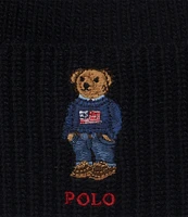 Polo Ralph Lauren Solid Flag Bear Beanie