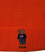 Polo Ralph Lauren Solid Flag Bear Beanie