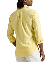 Polo Ralph Lauren Solid Garment-Dye Oxford Classic Fit Long Sleeve Woven Shirt