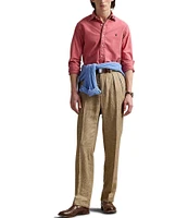 Polo Ralph Lauren Solid Garment-Dye Oxford Classic Fit Long Sleeve Woven Shirt