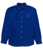 Polo Ralph Lauren Solid Garment-Dye Oxford Classic Fit Long Sleeve Woven Shirt