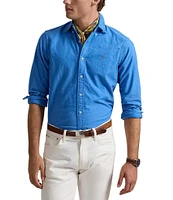 Polo Ralph Lauren Solid Garment-Dye Oxford Classic Fit Long Sleeve Woven Shirt