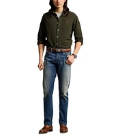 Polo Ralph Lauren Solid Garment-Dye Oxford Classic Fit Long Sleeve Woven Shirt