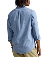 Polo Ralph Lauren Solid Garment-Dye Oxford Classic Fit Long Sleeve Woven Shirt