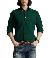 Polo Ralph Lauren Solid Garment-Dye Oxford Classic Fit Long Sleeve Woven Shirt