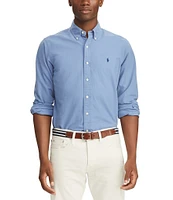 Polo Ralph Lauren Solid Garment-Dye Oxford Classic Fit Long Sleeve Woven Shirt