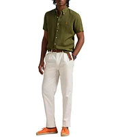 Polo Ralph Lauren Solid Linen Short Sleeve Woven Shirt