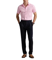 Polo Ralph Lauren Solid Linen Short Sleeve Woven Shirt