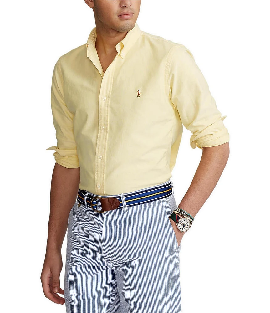 Polo Ralph Lauren Solid Oxford Long-Sleeve Woven Shirt