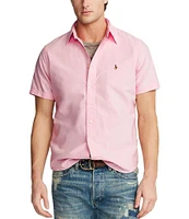 Polo Ralph Lauren Solid Oxford Short Sleeve Woven Shirt