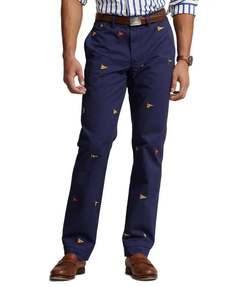 Polo Ralph Lauren Straight Fit Stretch Embroidered Pants