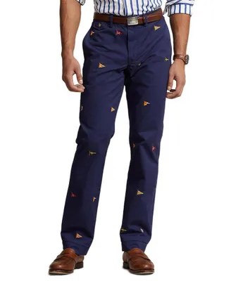 Polo Ralph Lauren Straight Fit Stretch Embroidered Pants